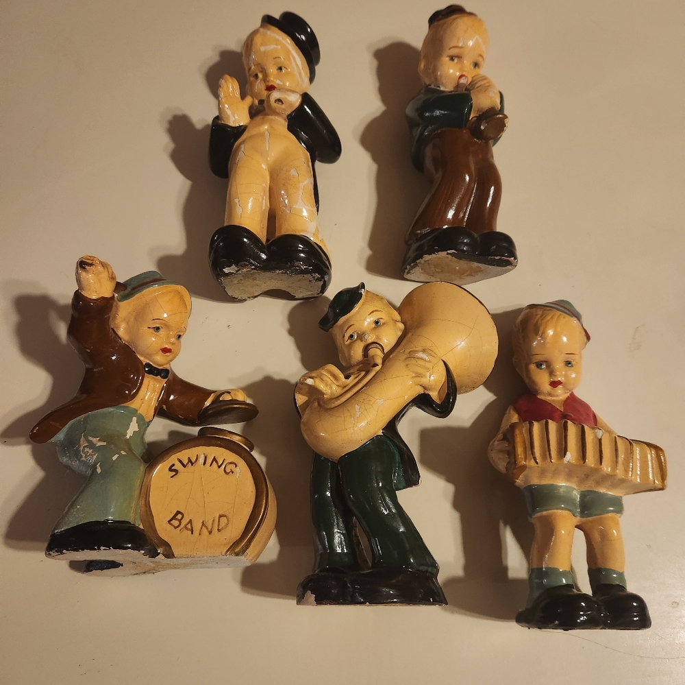 Vintage Swing Band Figurine Set